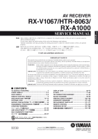 Yamaha RXV-1067 - Service Manual 